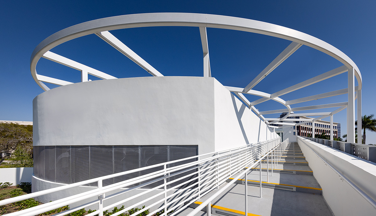 Architectural view of the Doral Cultural Center  Miami, FL